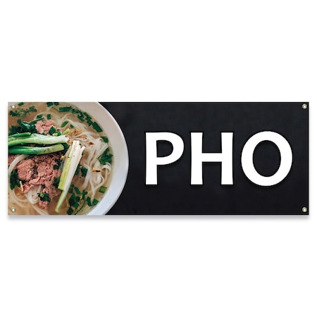 Signmission Pho Banner Concession Stand Food Truck Single Sided B-30131